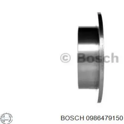 0 986 479 150 Bosch disco de freno trasero