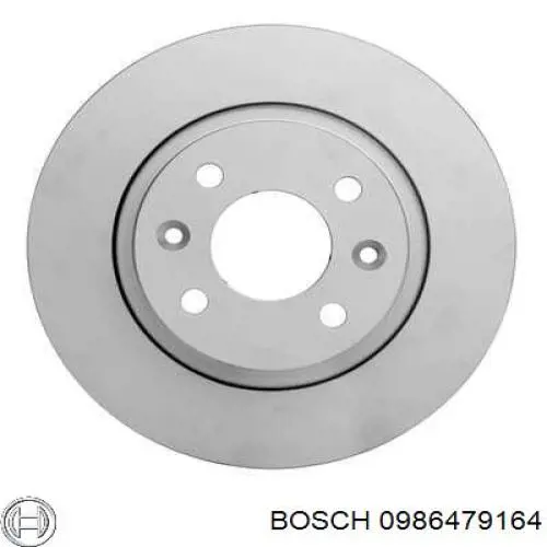 0986479164 Bosch disco de freno delantero