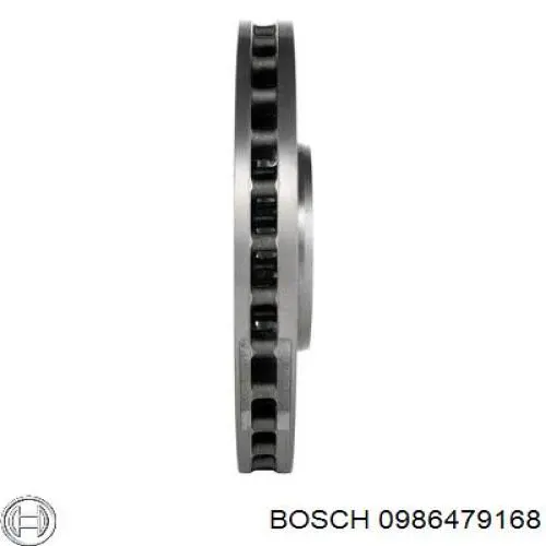 0 986 479 168 Bosch disco de freno delantero