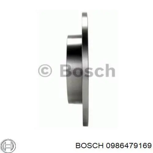 0986479169 Bosch disco de freno trasero