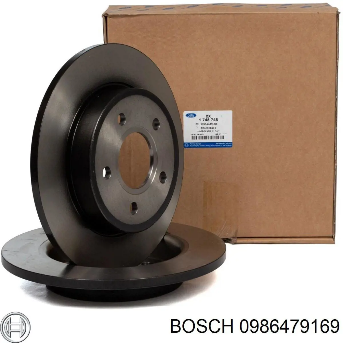 Comprar 0986479169 Bosch Disco de freno trasero