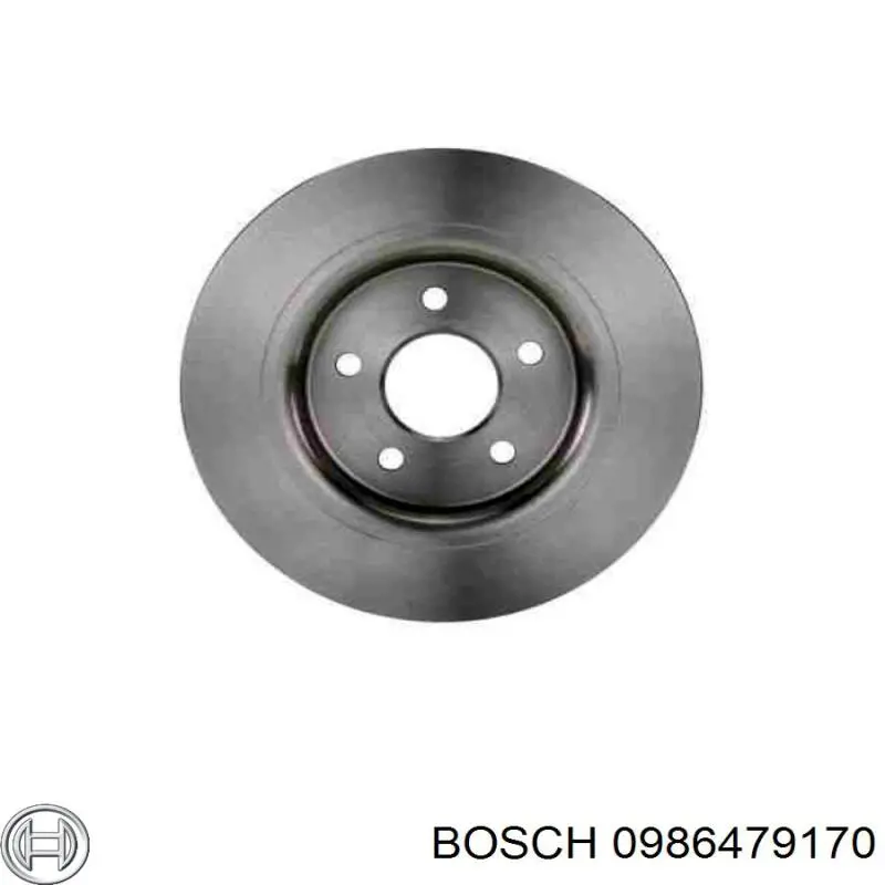 0 986 479 170 Bosch disco de freno trasero