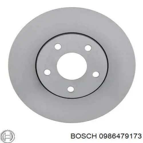 0986479173 Bosch disco de freno delantero