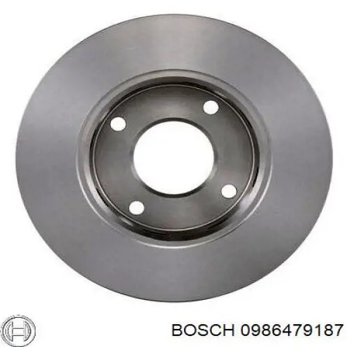 0986479187 Bosch freno de disco delantero