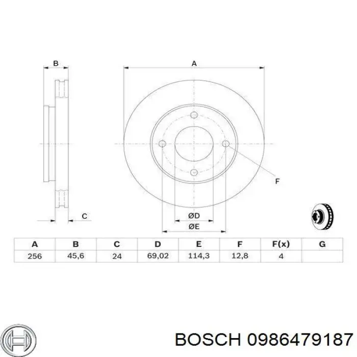 Disco de freno delantero Japan Parts DIM01C
