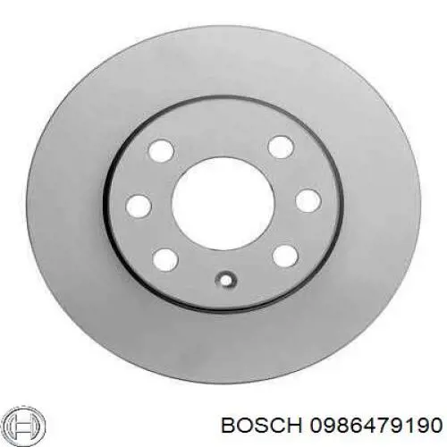 0986479190 Bosch disco de freno delantero