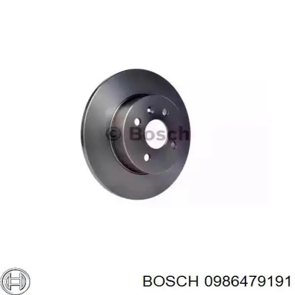 0986479191 Bosch disco de freno trasero