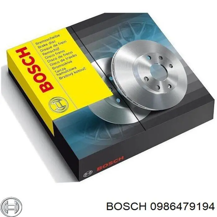 0986479194 Bosch disco de freno trasero