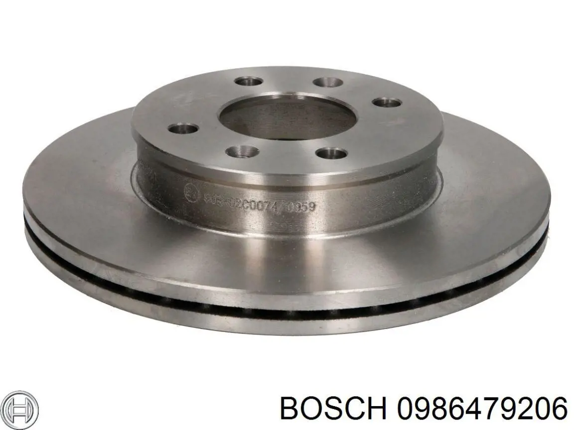 0986479206 Bosch freno de disco delantero