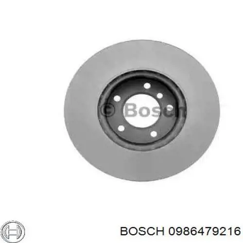 0986479216 Bosch disco de freno delantero