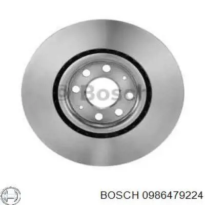 0986479224 Bosch freno de disco delantero