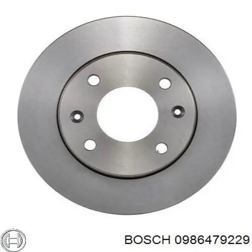 0986479229 Bosch freno de disco delantero