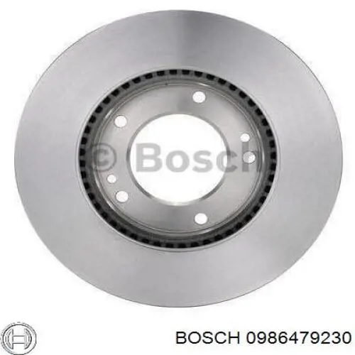 0986479230 Bosch disco de freno delantero