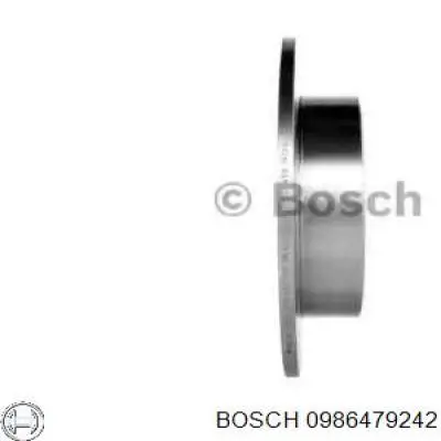 0 986 479 242 Bosch disco de freno trasero