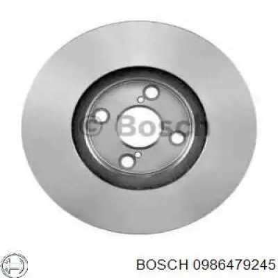 0986479245 Bosch disco de freno delantero