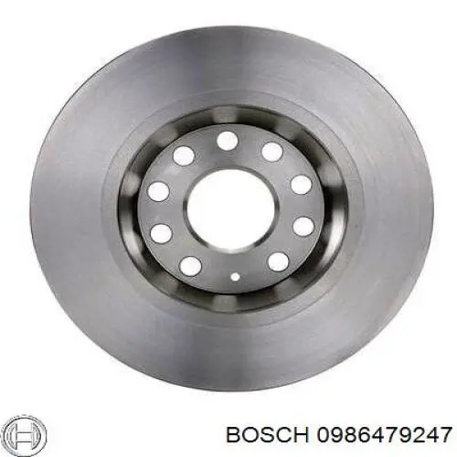 0986479247 Bosch disco de freno trasero