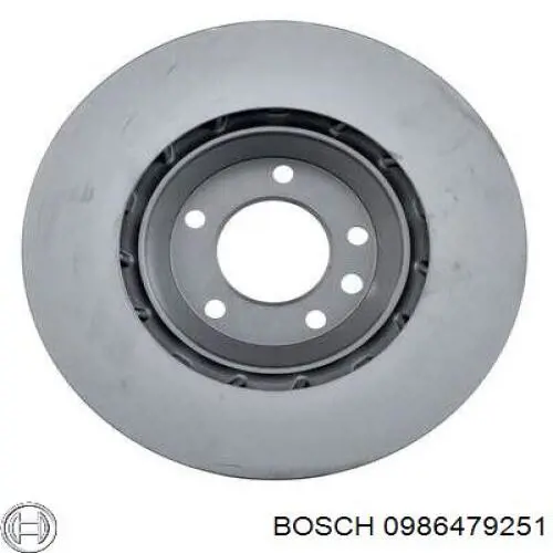 0986479251 Bosch disco de freno delantero