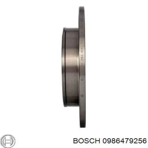 0 986 479 256 Bosch disco de freno trasero