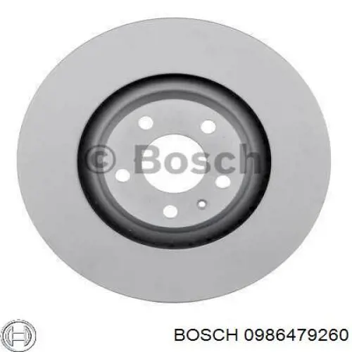 0986479260 Bosch disco de freno delantero