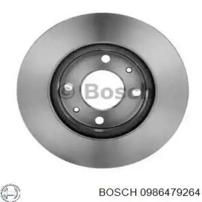 0986479264 Bosch disco de freno delantero