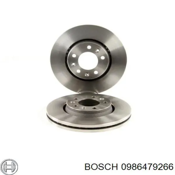 0986479266 Bosch disco de freno delantero