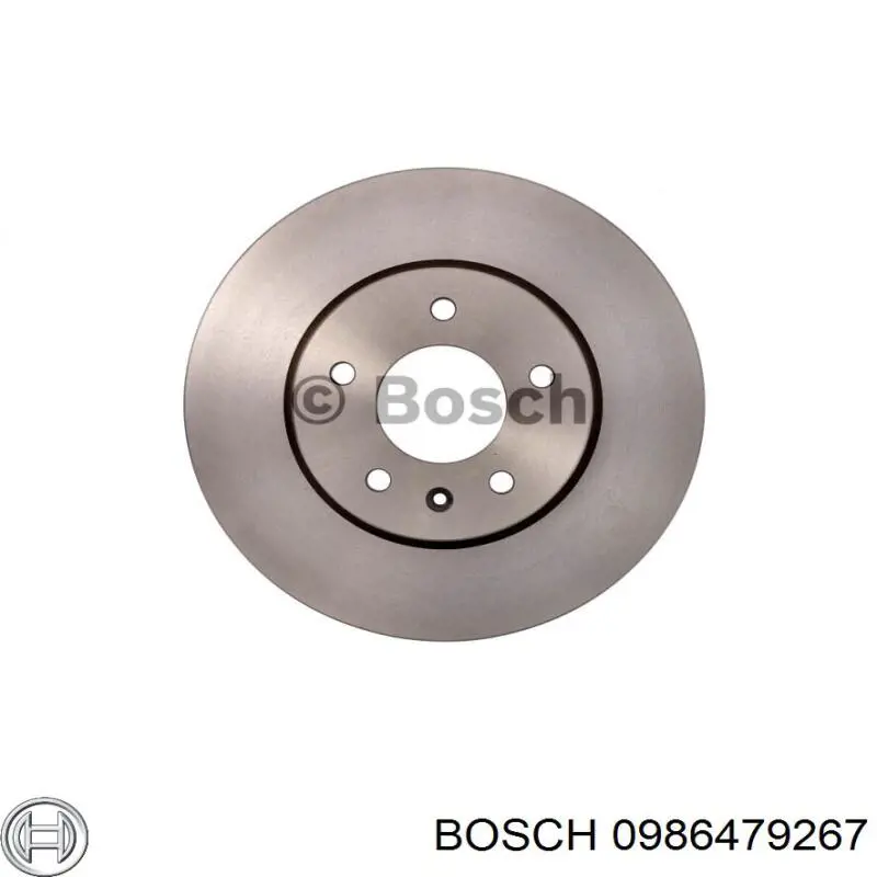 0 986 479 267 Bosch freno de disco delantero