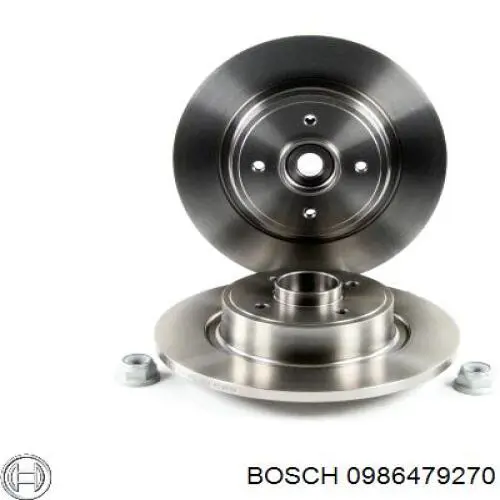 0 986 479 270 Bosch disco de freno trasero