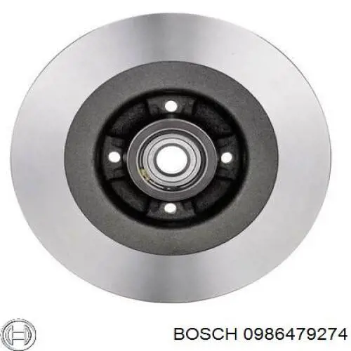 0986479274 Bosch disco de freno trasero