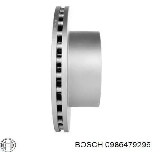 0986479296 Bosch disco de freno trasero