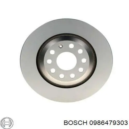 0986479303 Bosch disco de freno trasero