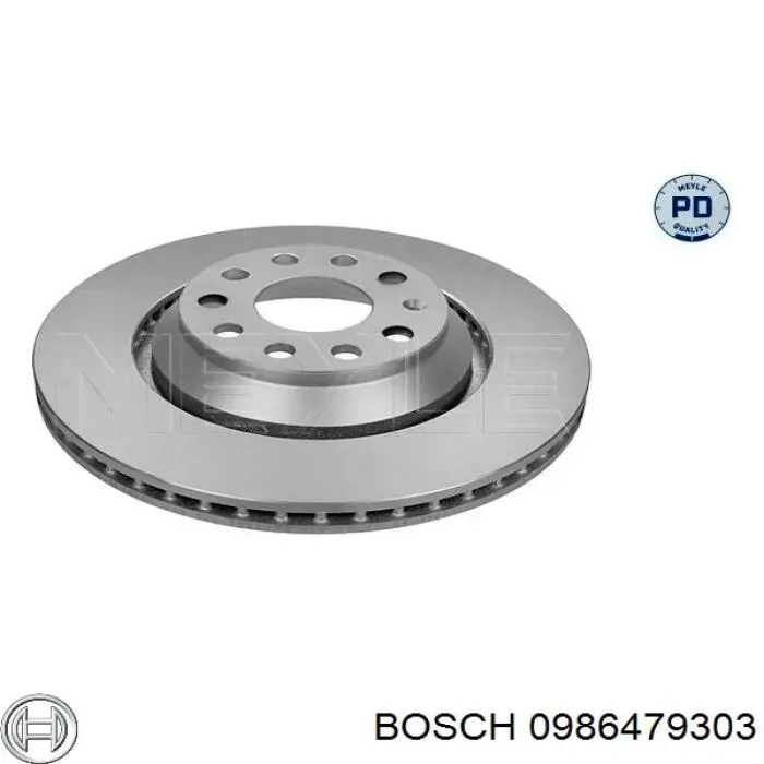 Comprar 0986479303 Bosch Disco de freno trasero