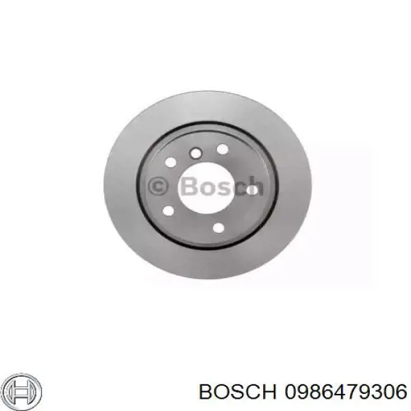 0986479306 Bosch disco de freno trasero