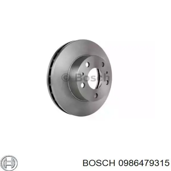 0986479315 Bosch disco de freno delantero