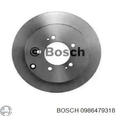Disco de freno trasero Bosch 0986479318 precio, desde 40,01 EUR