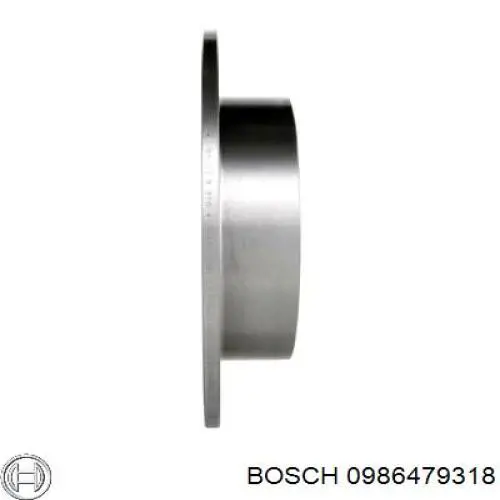 0 986 479 318 Bosch disco de freno trasero