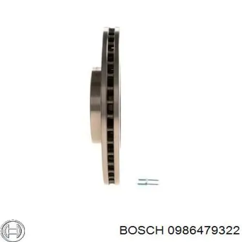 0986479322 Bosch freno de disco delantero