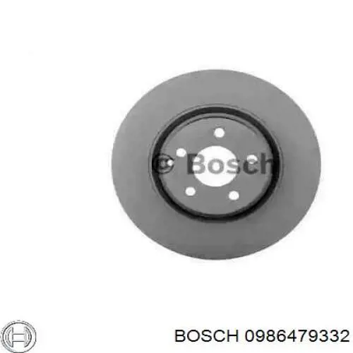 0 986 479 332 Bosch disco de freno delantero