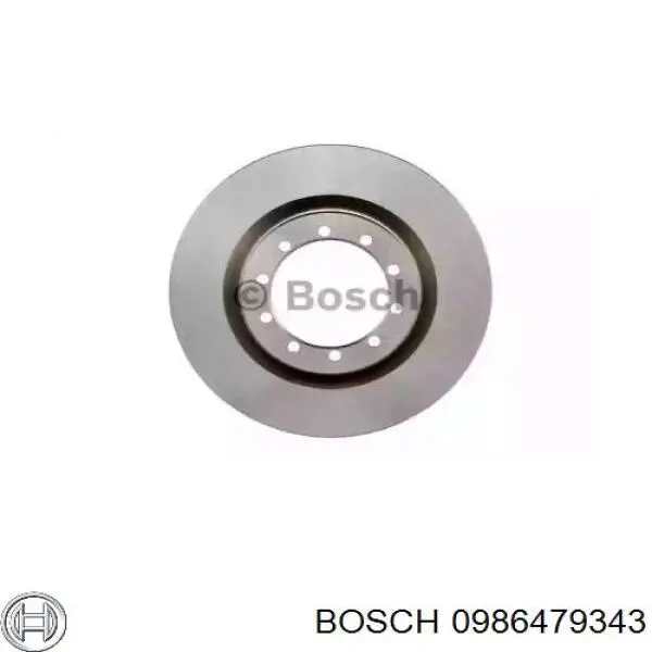 0 986 479 343 Bosch disco de freno delantero