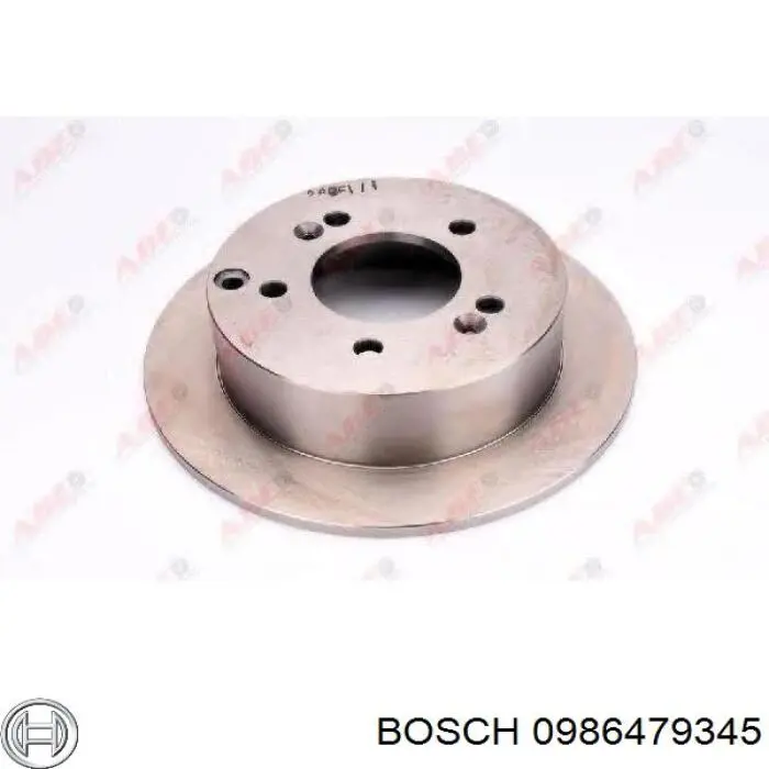 Disco de freno trasero 0986479345 Bosch