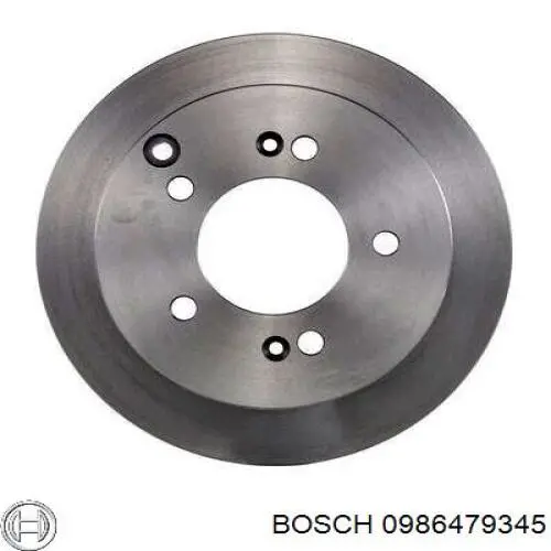 0986479345 Bosch disco de freno trasero