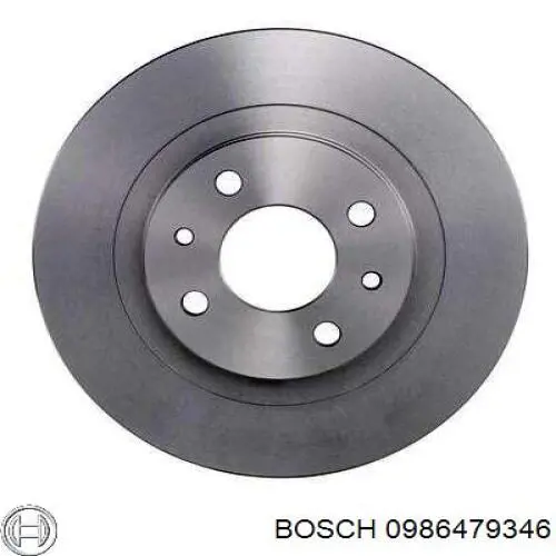 0986479346 Bosch disco de freno delantero