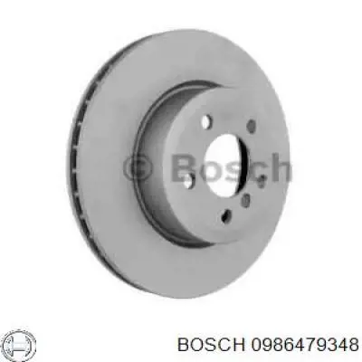 0986479348 Bosch freno de disco delantero