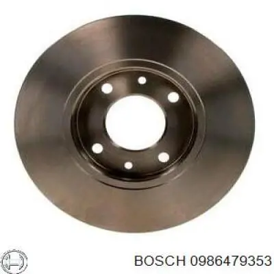 0986479353 Bosch freno de disco delantero