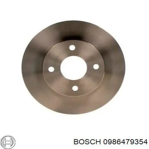 0986479354 Bosch freno de disco delantero