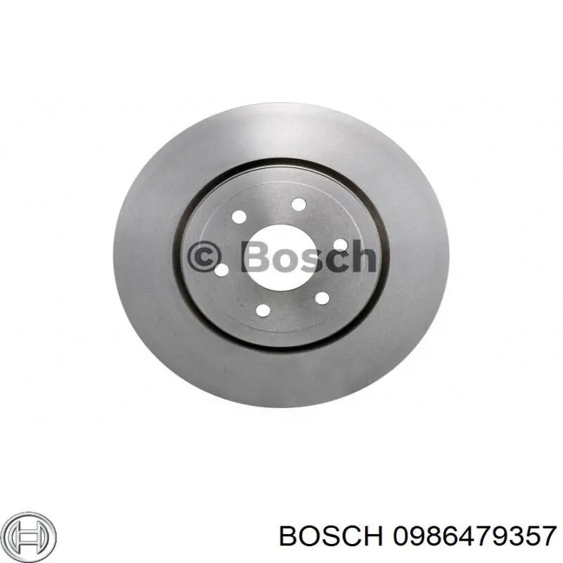 0986479357 Bosch disco de freno delantero