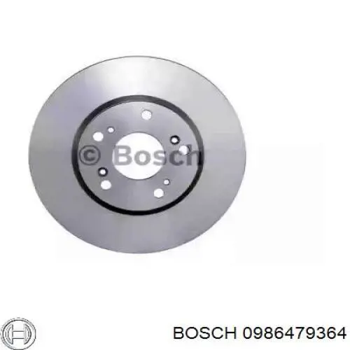 0986479364 Bosch disco de freno delantero