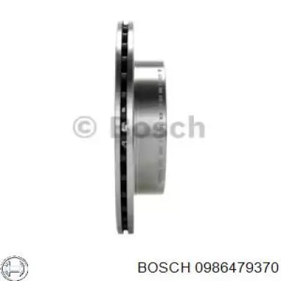 0986479370 Bosch disco de freno delantero