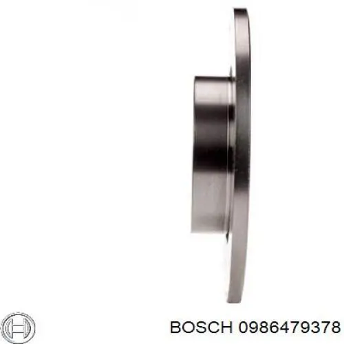 0986479378 Bosch disco de freno trasero