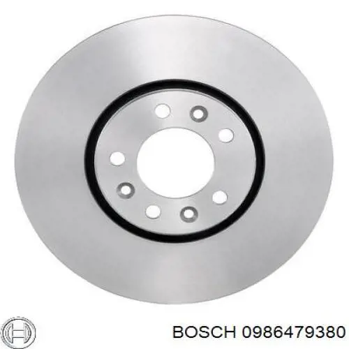 0986479380 Bosch disco de freno delantero