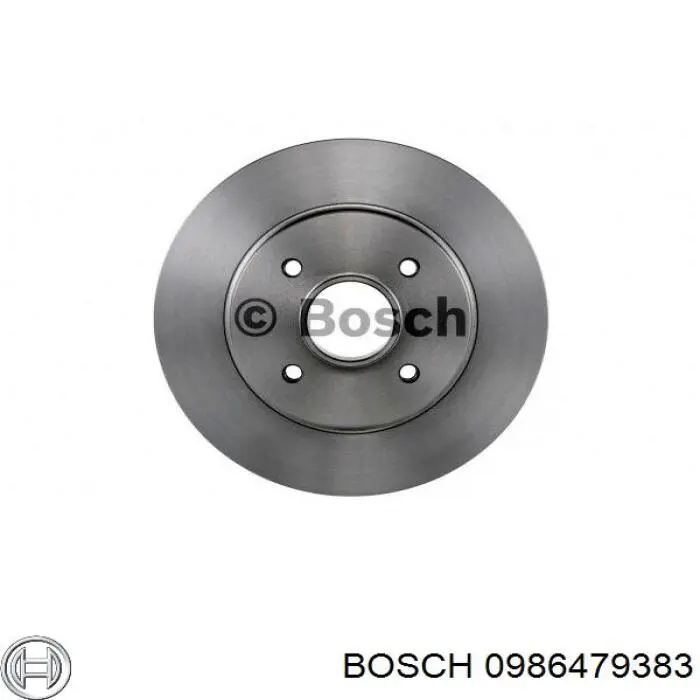 Disco de freno trasero 0986479383 Bosch